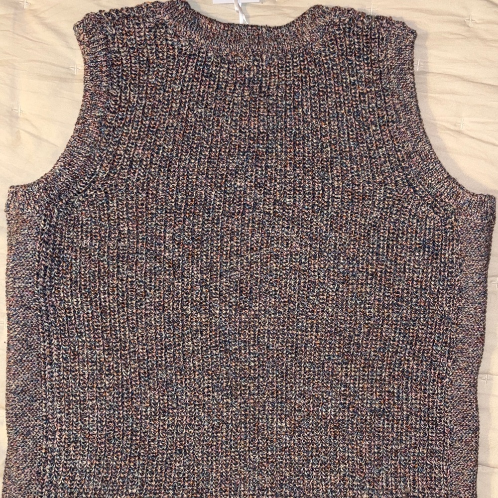 Women’s Multicolor Knit Sweater Vest
